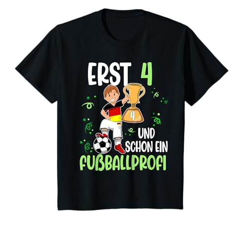 Kinder Fußball Junge 4. Geburtstag Erst 4 Jahre T-Shirt Kinder Fußball Junge 4. Geburtstag Erst 4 Jahre T-Shirt von Fußball Geburtstag Geschenk