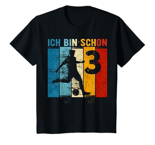 Kinder 3 Geburtstag Junge Fussball 3 Jahre Jungen Fußballer T-Shirt Kinder 3 Geburtstag Junge Fussball 3 Jahre Jungen Fußballer T-Shirt von Fußball Geburtstag Junge