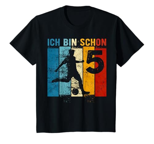 Kinder 5 Geburtstag Junge Fussball 5 Jahre Jungen Fußballer T-Shirt Kinder 5 Geburtstag Junge Fussball 5 Jahre Jungen Fußballer T-Shirt von Fußball Geburtstag Junge