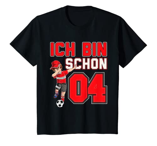 Kinder Geburtstagsshirt Ich Bin Schon 4 Jahre Fußball 4. Geburtstag T-Shirt von Fussball Geburtstagsgeschenk Shop