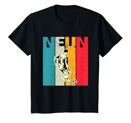 Ich bin schon 9 | 9. Geburtstag Jungen Fussball T-Shirt von Fussball Geschenk Junge 9 Jahre Geburtstag