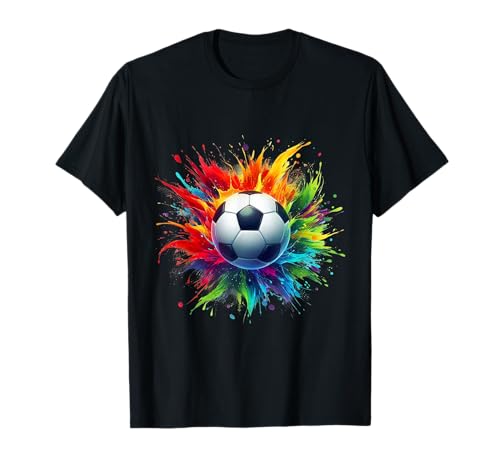 Fussballer Geschenk Jungen - Bunter Fussball Kinder T-Shirt Fussballer Geschenk Jungen - Bunter Fussball Kinder T-Shirt von Fussball Geschenke Jungen Fussballer