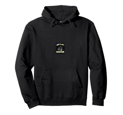 JUST A Boy Who Loves Soccer Grafiken Pullover Hoodie JUST A Boy Who Loves Soccer Grafiken Pullover Hoodie von Fußball-Grafiken Geschenk-Design