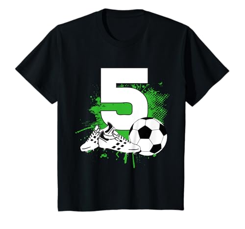 Kinder 5. Geburtstag Junge 5 Jahre Fussballer Fussball Geburtstags T-Shirt Kinder 5. Geburtstag Junge 5 Jahre Fussballer Fussball Geburtstags T-Shirt von Fußball Kindergeburtstag Fußballer Party Geschenk