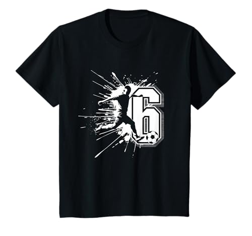 Kinder 6. Geburtstag Junge 6 Jahre Fussballer Fussball Geburtstags T-Shirt Kinder 6. Geburtstag Junge 6 Jahre Fussballer Fussball Geburtstags T-Shirt von Fußball Kindergeburtstag Fußballer Party Geschenk