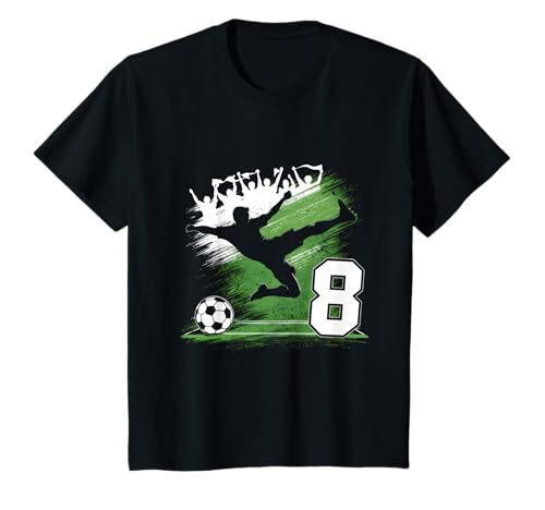 Kinder 8. Geburtstag Junge 8 Jahre Fussballer Fussball Geburtstags T-Shirt Kinder 8. Geburtstag Junge 8 Jahre Fussballer Fussball Geburtstags T-Shirt von Fußball Kindergeburtstag Fußballer Party Geschenk