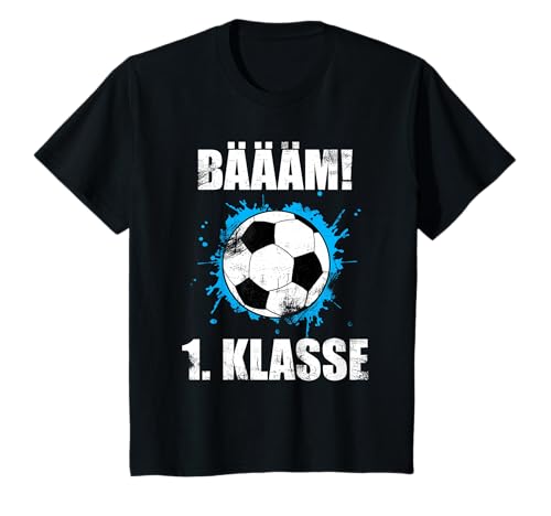 Kinder Bäääm 1. Klasse Fußball Schulkind Schulanfang Einschulung T-Shirt Kinder Bäääm 1. Klasse Fußball Schulkind Schulanfang Einschulung T-Shirt von Fussball Kitaabgänger Erstklässler