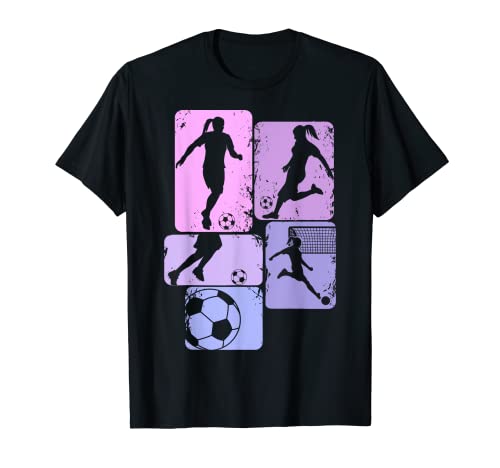 Fußball Mädchen Fußballerin Damen Fußballspielerin T-Shirt von Fussball Mädchen Geschenkideen