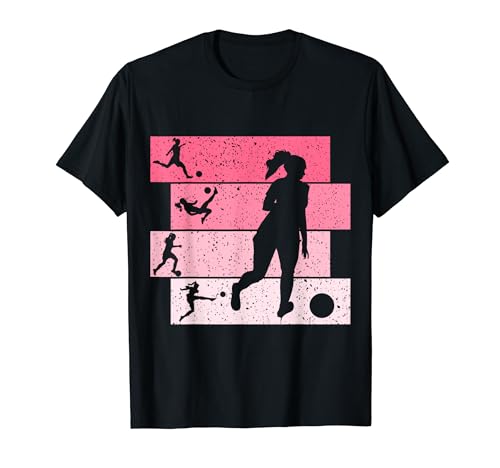 Fußball Mädchen Fußballerin Fussball Damen T-Shirt von Fussball Mädchen Geschenkideen