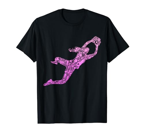 Fußball Torwart Torhüter Mädchen Fußballerin Frauen Damen T-Shirt von Fussball Mädchen Geschenkideen