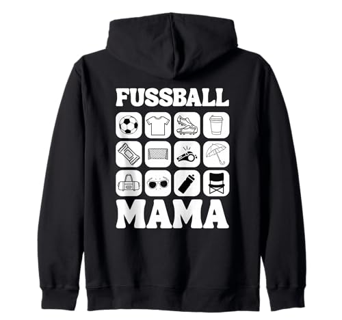 Fußball Mama Kapuzenjacke von Fußball Mama Lieblingsspieler Lieblingsspielerin