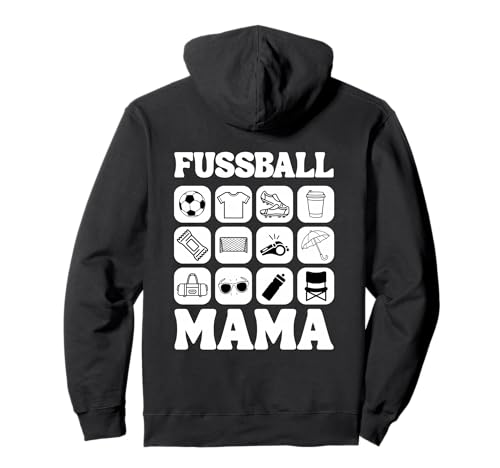Fußball Mama Pullover Hoodie Fußball Mama Pullover Hoodie von Fußball Mama Lieblingsspieler Lieblingsspielerin