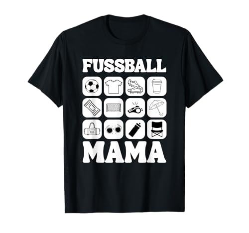 Fußball Mama T-Shirt von Fußball Mama Lieblingsspieler Lieblingsspielerin