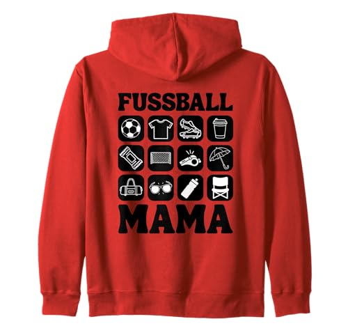Lustiges Fußball Mama Kapuzenjacke von Fußball Mama Lieblingsspieler Lieblingsspielerin