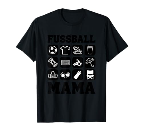 Lustiges Fußball Mama T-Shirt von Fußball Mama Lieblingsspieler Lieblingsspielerin