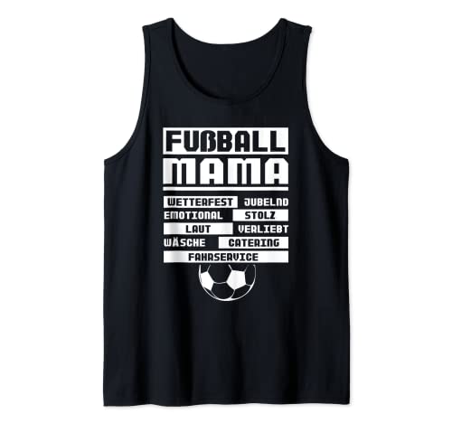 Fußball Mama Lustige Geschenkidee Mutter Fussball Hobby Tank Top von Fussball Mama Lustiges Geschenk Mutter Lustig