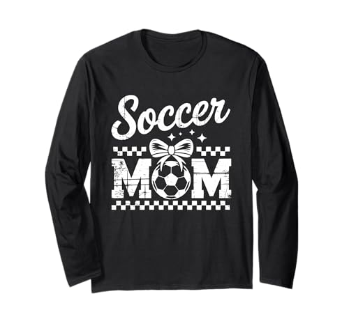 Soccer Mom Fussball Mama Fan Support Team Langarmshirt Soccer Mom Fussball Mama Fan Support Team Langarmshirt von Fussball Mama Verein Stadion Supporter Fan