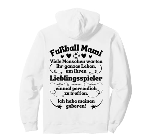 Fußball Mami Lieblingsspieler geboren Fußball Mama Pullover Hoodie von Fussball Mami Lieblingsspieler geboren