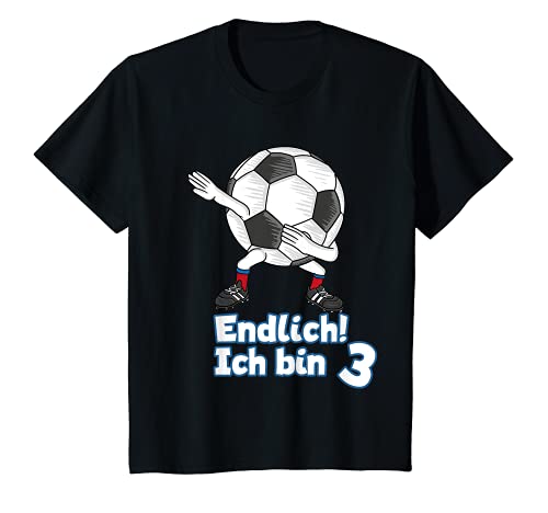 Kinder Geburtstagsshirt 3 Jahre Fussball T-Shirt 3. Geburtstag von Fussball Shirts zum 3. Geburtstag