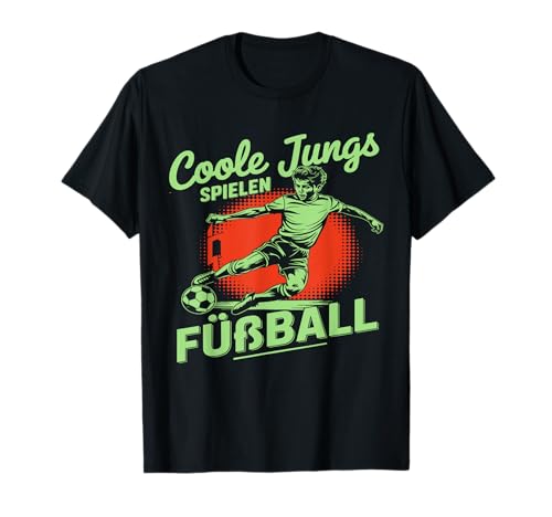 Coole Jungs spielen Fußball Fußballer Kinder Jungen T-Shirt Coole Jungs spielen Fußball Fußballer Kinder Jungen T-Shirt von Fussballer & Fussball Fan Fußball Für Kinder