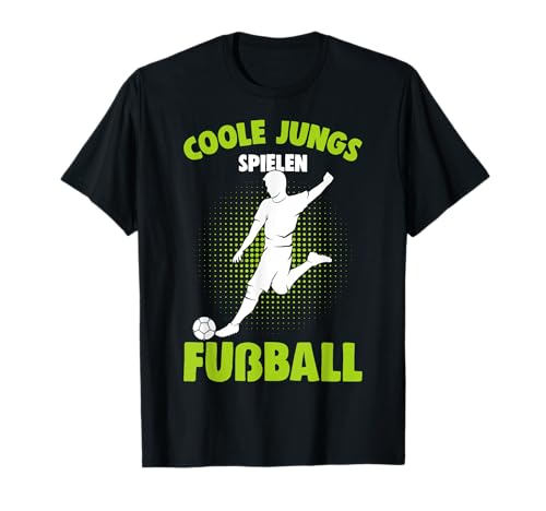 Coole Jungs spielen Fußball Fußballer Kinder Junge T-Shirt von Fussballer & Fussball Fan Motiv Geschenkideen