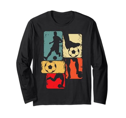 Fußball Fußballer Fußballspieler Jungen Kinder Langarmshirt von Fussballer & Fussball Fan Motiv Geschenkideen