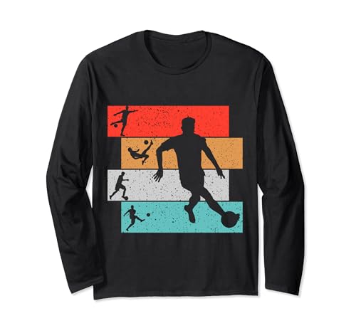 Fußballer & Fussball Fan Motiv Geschenkideen Fußball-Shirt Jungen Kinder Langarmshirt Schwarz S von Fussballer & Fussball Fan Motiv Geschenkideen