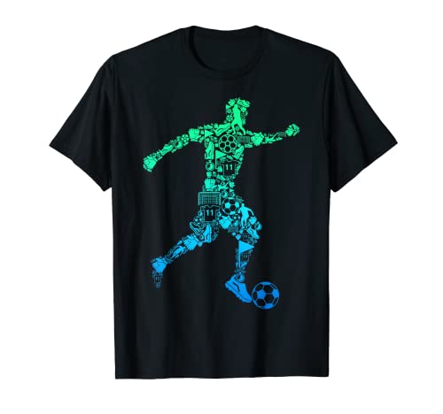 Fußball Fußballer Jungen Kinder T-Shirt von Fussballer & Fussball Fan Motiv Geschenkideen