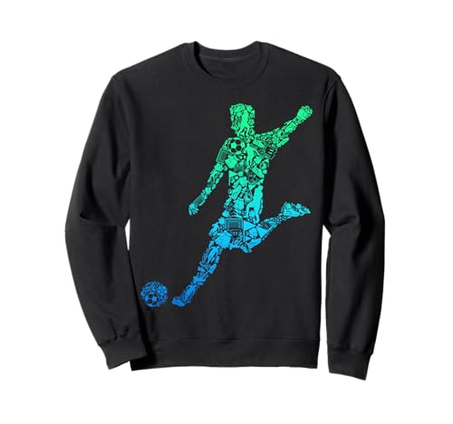 Fußball Fußballer Kinder Jungen Herren Sweatshirt von Fussballer & Fussball Fan Motiv Geschenkideen