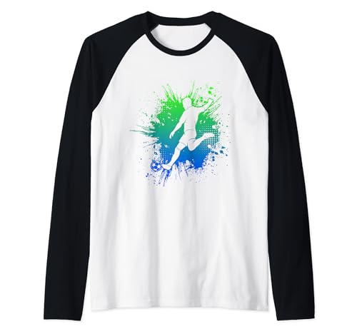 Fußballer Fußball Jungen Kinder Raglan von Fussballer & Fussball Fan Motiv Geschenkideen