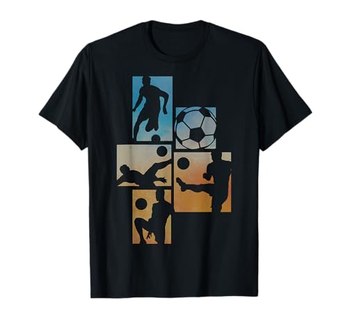 Fußball Fußballer Fußballspieler Jungen Kinder Männer Kids T-Shirt von Fussballer & Fussball Fan Motive Geschenkideen