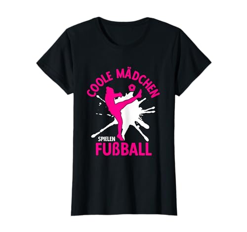 Fußball Fußballer Mädchen Kinder Mädchen T-Shirt Fußball Fußballer Mädchen Kinder Mädchen T-Shirt von Fussballerin & Fussball Spielerin Geschenkideen