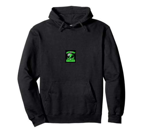 JUST A Boy Fußballspieler Pullover Hoodie von Fußballspieler Geschenk Design