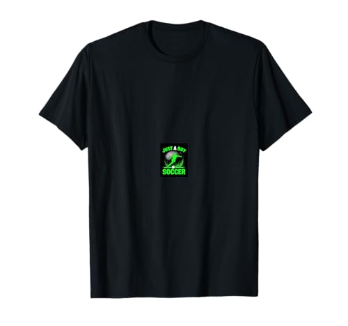 JUST A Boy Fußballspieler T-Shirt von Fußballspieler Geschenk Design