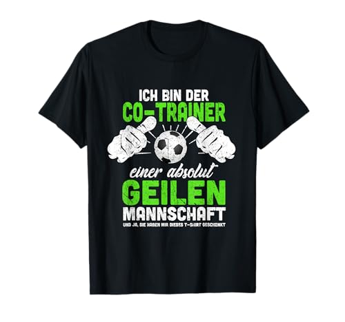 Fussballverein Mannschaft Coach Trainer Geschenk T-Shirt - Herren - Schwarz - S - Kurzarm - Casual Sportlich - Lustig - Fuball Co-Trainer Coach Geschenk Fussballverein Mannschaft Coach Trainer Geschenk T-Shirt - Herren - Schwarz - S - Kurzarm - Casual Sportlich - Lustig - Fuball Co-Trainer Coach Geschenk von Fussballverein Mannschaft Coach Trainer Geschenk