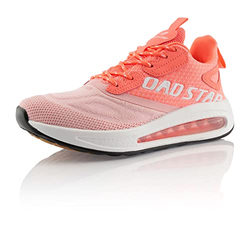 Fusskleidung® Damen Herren Sportschuhe Dämpfung Sneaker leichte Laufschuhe Rosa Pink EU 36 von Fusskleidung