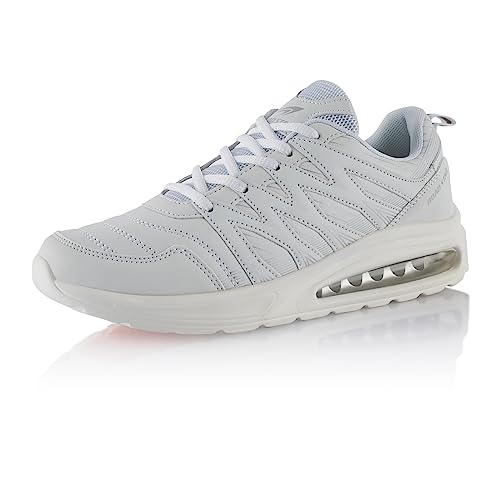 Fusskleidung® Damen Herren Sportschuhe Dämpfung Sneaker leichte Laufschuhe Weiss EU 38 von Fusskleidung