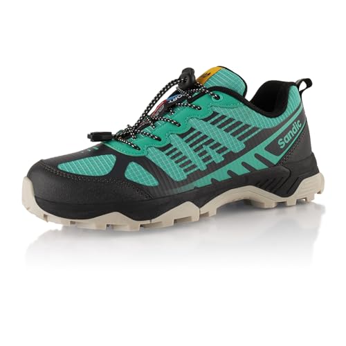 Fusskleidung® Damen Herren Wanderschuhe Atmungsaktive Trail Running Trekkingschuhe Grün Schwarz EU 41 von Fusskleidung