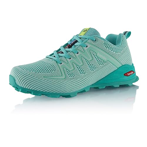 Fusskleidung® Damen Herren Wanderschuhe Atmungsaktive Trail Running Trekkingschuhe Hellblau EU 37 von Fusskleidung