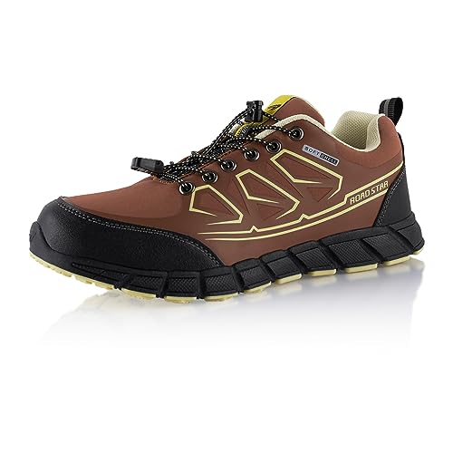 Fusskleidung® Damen Herren Wanderschuhe Softshell Trail Running Trekkingschuhe Braun Schwarz EU 39 von Fusskleidung