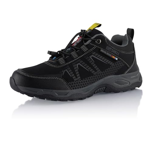 Fusskleidung® Damen Herren Wanderschuhe Softshell Trail Running Trekkingschuhe Schwarz EU 40 von Fusskleidung