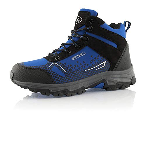 Fusskleidung® Damen Herren Wanderschuhe Wasserabweisende Winterstiefel Blau EU 37 von Fusskleidung