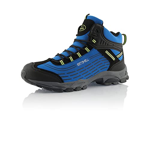 Fusskleidung® Damen Herren Wanderschuhe Wasserabweisende Winterstiefel Blau Grün Schwarz EU 36 von Fusskleidung