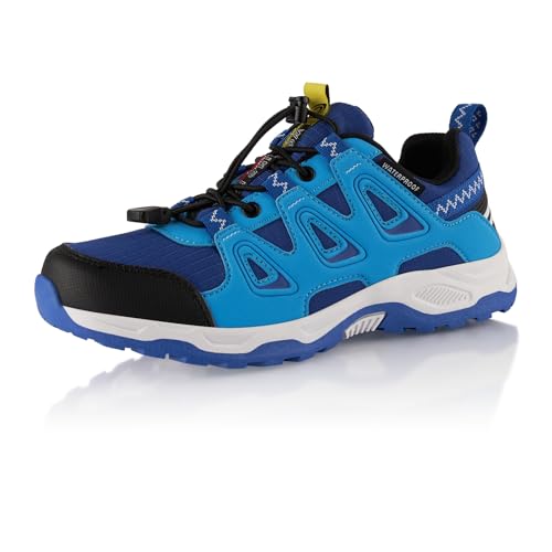 Fusskleidung® Damen Herren Wanderschuhe wasserdichte Trail Running Trekkingschuhe Blau EU 36 von Fusskleidung