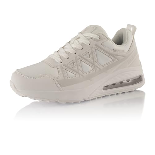 Fusskleidung® Damen Herren Wanderschuhe wasserdichte Trail Running Trekkingschuhe Weiß EU 43 von Fusskleidung