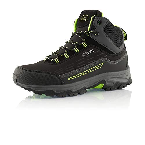 Fusskleidung® Damen Herren Wanderschuhe Wasserabweisende Winterstiefel Schwarz EU 36 von Fusskleidung