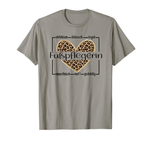 Fußpflegerin Wertschätzung Damen Grau Klassisch geschnitten T-Shirt mit Halbarm und Rundhals-Ausschnitt, Größe S Fußpflegerin Wertschätzung Damen Grau Klassisch geschnitten T-Shirt mit Halbarm und Rundhals-Ausschnitt, Größe S von Fußpflegerin Wertschätzung