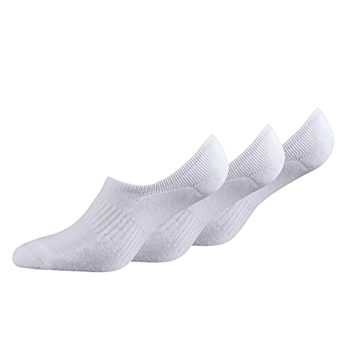 Fussvolk Inshoes Socks 3 Pack Box white - Füßlinge unisex, 3x weiß, 35 – 38, Footies aus Frottee mit Silikon für angenehmes Tragen bei Anti-Rutsch von Fussvolk