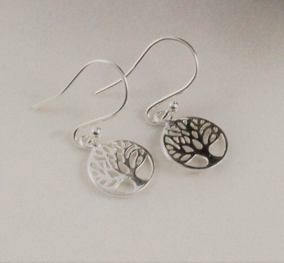 sterling Silber Baum Des Lebens Ohrringe Handgemachte Familien Schmuck sterling Silber Baum Des Lebens Ohrringe Handgemachte Familien Schmuck von FussyFoxJewellery