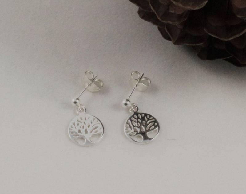 sterling Silber Baum Des Lebens Ohrstecker Handgemachte Familien Schmuck sterling Silber Baum Des Lebens Ohrstecker Handgemachte Familien Schmuck von FussyFoxJewellery